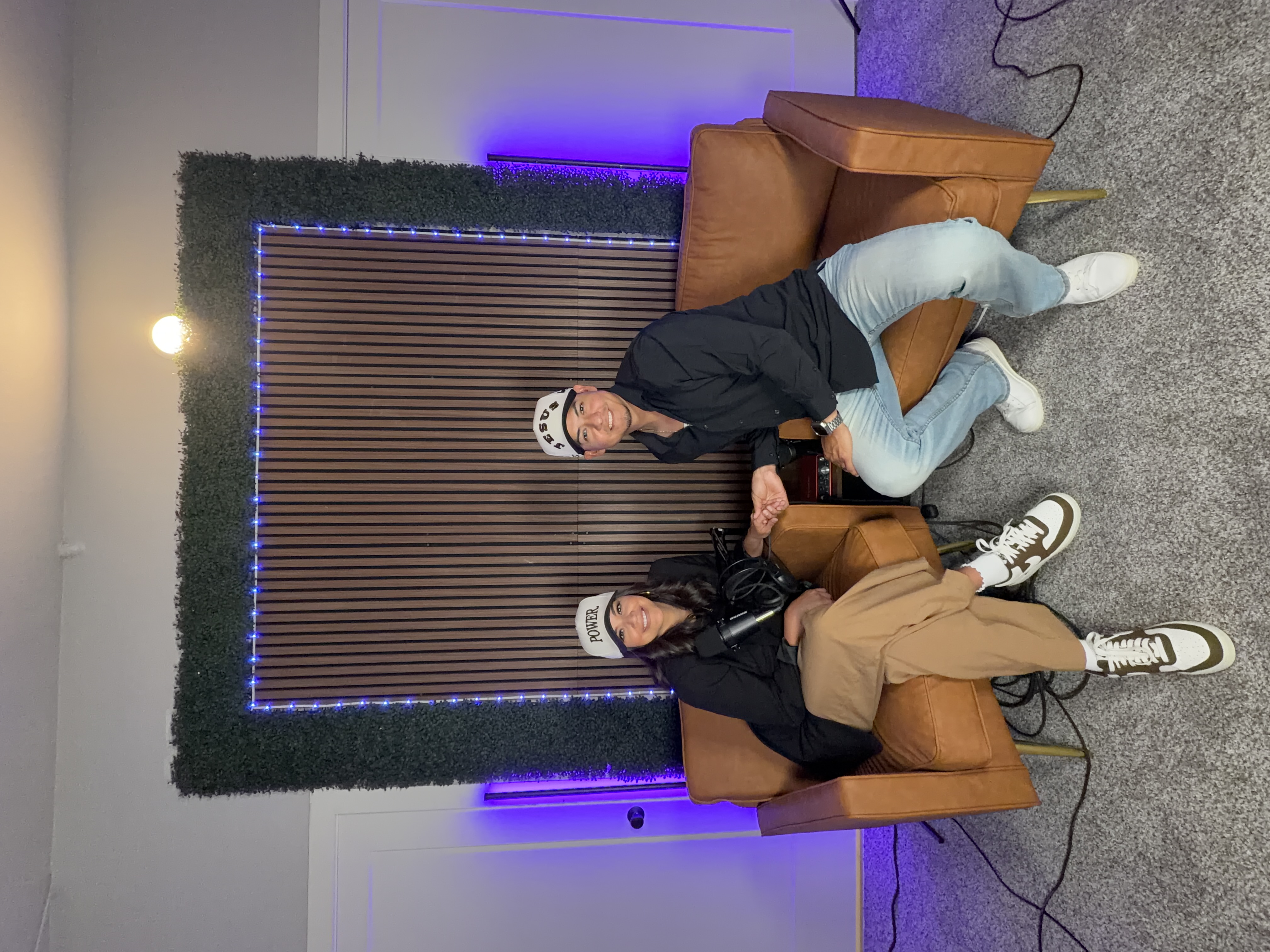 Angel and Kayla Mendoza recording Vision and Vows in their Amarillo studio